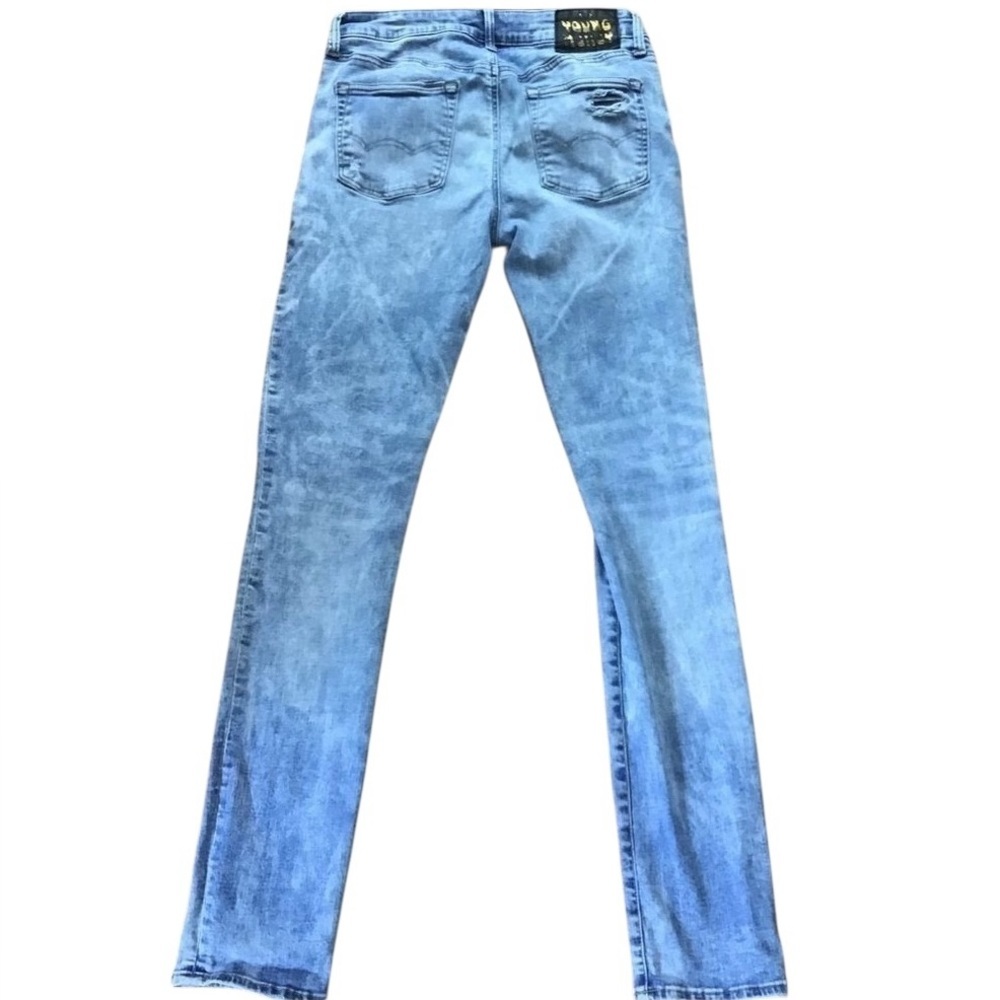 American Eagle Outfitters mens jeans YOUNG MONEY size32X30 ripped stacked skinny